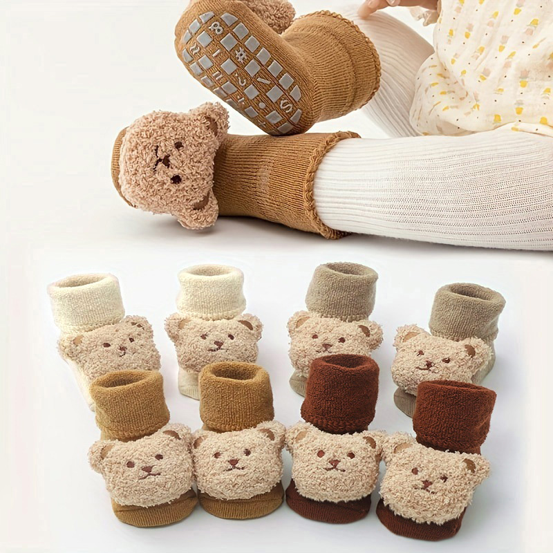 Unisex Baby Socks Non Slip - Babysokjes Katoen Dikke Warme Gezellige Leuke