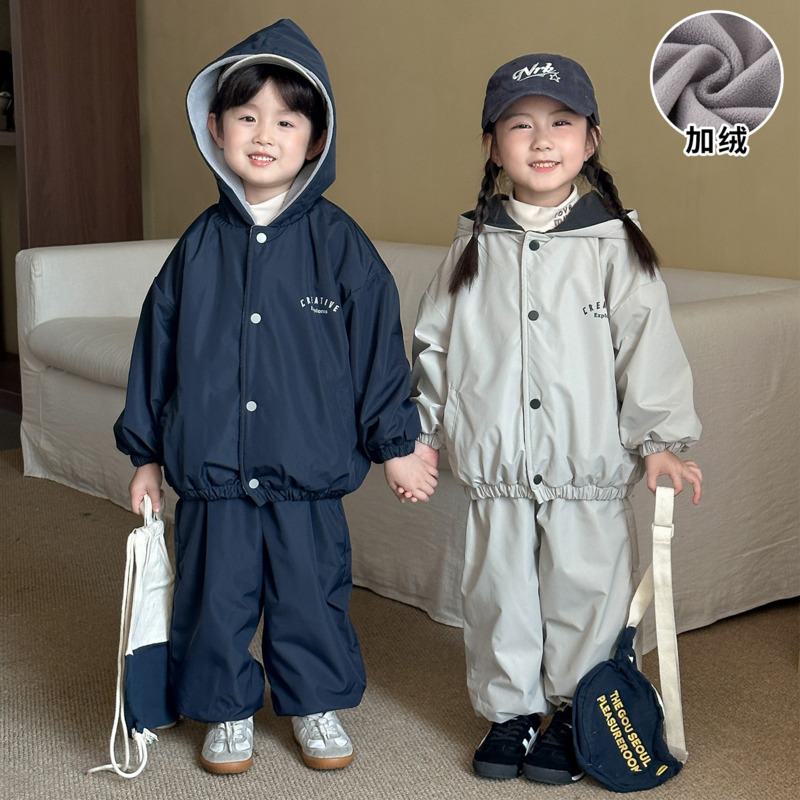 Toddler Boy Winter Fleece Jacket - Jongens Meisjes Hoodie 2-delige Set Baby