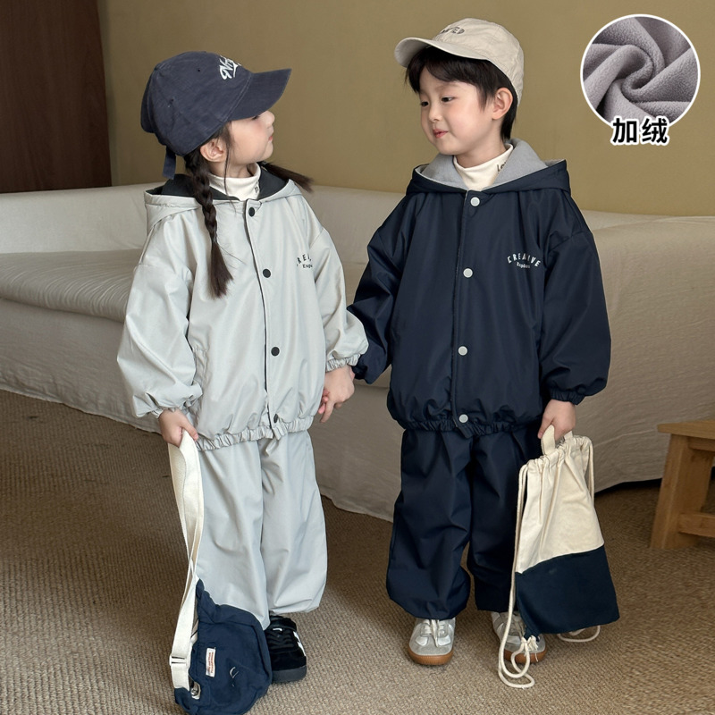 Jongens Meisjes Hoodie 2-delig - Toddler Boy Winter Fleece Jacket recensie en prijs