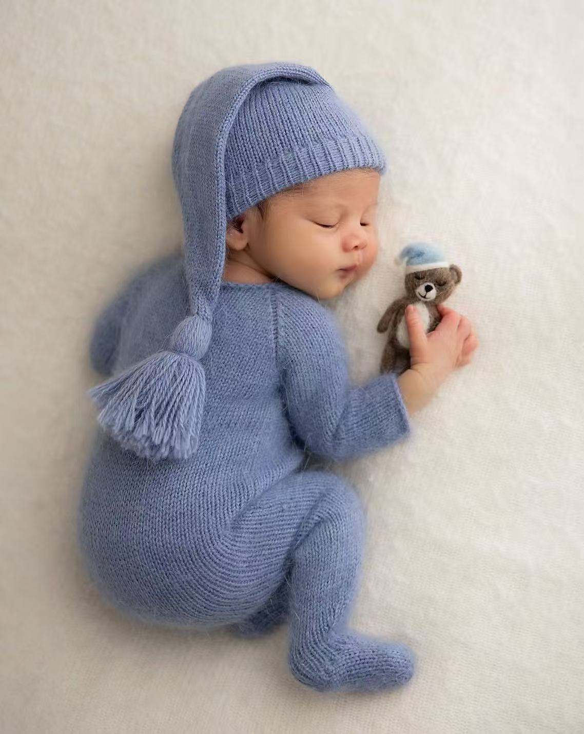 Gebreide romper en muts voor p - Infant Photography Props Outfit recensie en prijs
